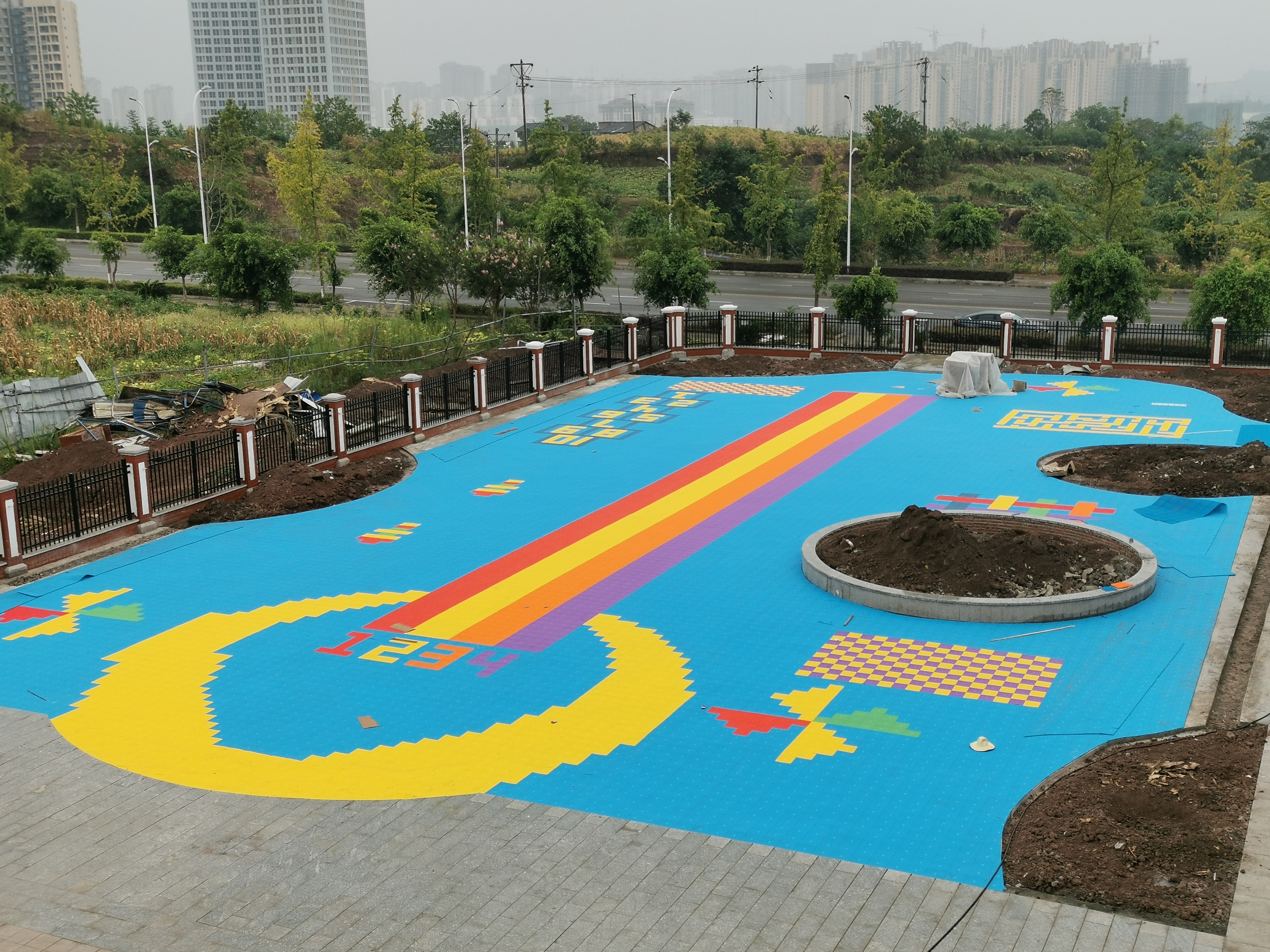 【廣安市奎格小學(xué)幼兒園懸浮地板活動場地】